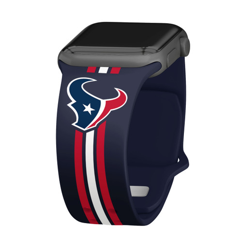 Game Time Houston Texans HD Watch Band Compatible with Apple Watch - Stripes