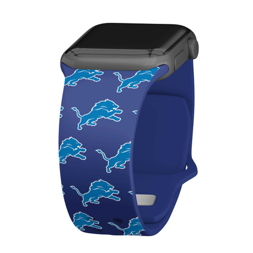 Image of Game Time Detroit Lions HD Watch Band Compatible with Apple Watch - Repeating