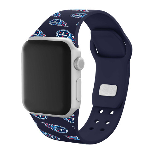 Image of Game Time Tennessee Titans HD Watch Band Compatible with Apple Watch - Repeating