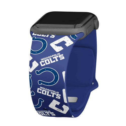 Image of Game Time Indianapolis Colts HD Watch Band Compatible with Apple Watch - Random
