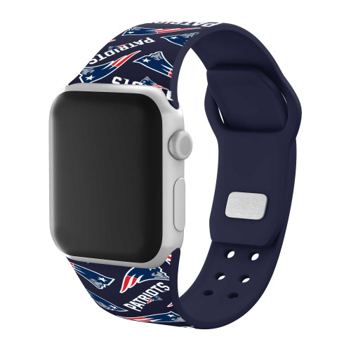 Image of Game Time New England Patriots HD Watch Band Compatible with Apple Watch - Random