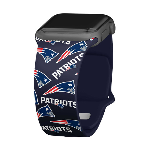Image of Game Time New England Patriots HD Watch Band Compatible with Apple Watch - Random