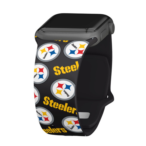 Game Time Pittsburgh Steelers HD Watch Band Compatible with Apple Watch - Random