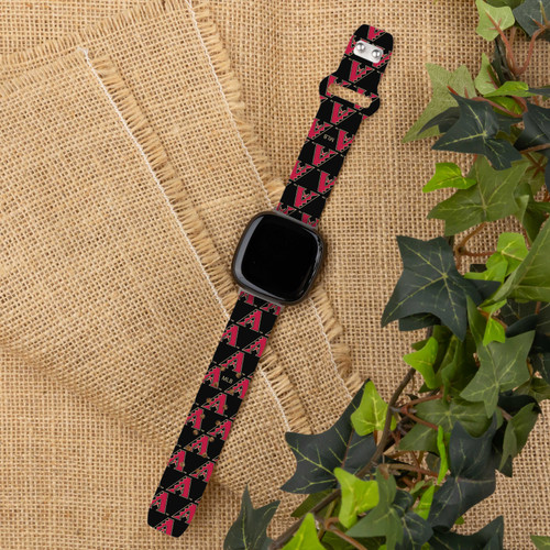 Image of Game Time Arizona Diamondbacks HD Watch Band Compatible with Fitbit Versa 3 and Sense - Repeating