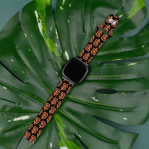 Image of Game Time San Francisco Giants HD Watch Band Compatible with Fitbit Versa 3 and Sense - Repeating