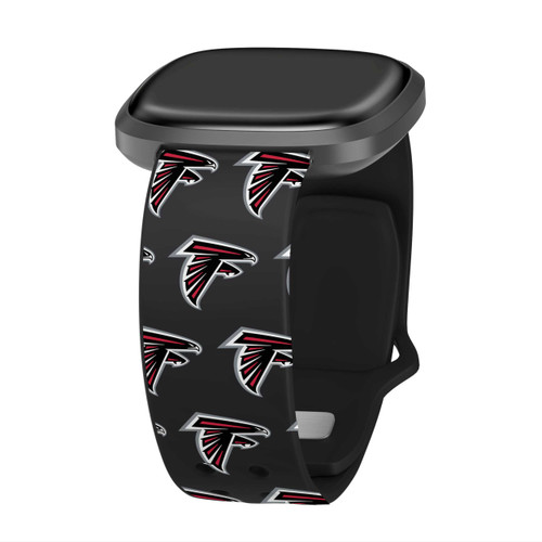 Image of Game Time Atlanta Falcons HD Watch Band Compatible with Fitbit Versa 3 and Sense - Repeating