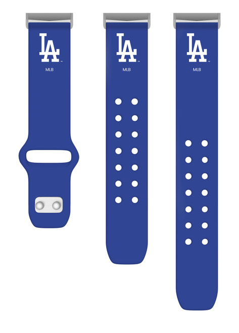 Image of Game Time Los Angeles Dodgers Silicone Watch Band Compatible with Fitbit Versa 3 and Sense (Blue)