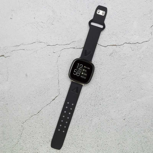 Image of Game Time Arizona Diamondbacks Engraved Silicone Watch Band Compatible with Fitbit Versa 3 and Sense (Black)