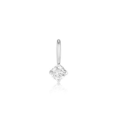 Image of Ania Haie Sparkle Charm Rhodium-Plated Sterling Silver