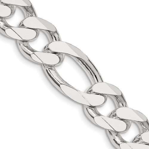 Sterling Silver 13.5mm Figaro Chain QFG350-20