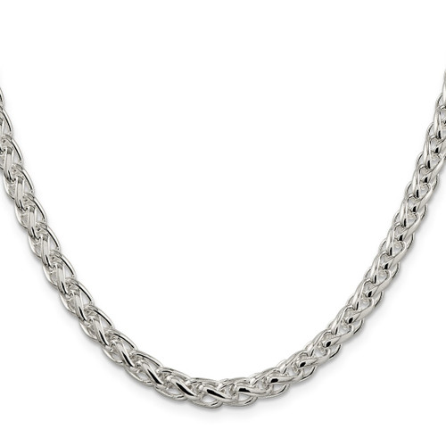 Sterling Silver 6mm Round Spiga Chain QSP250-30