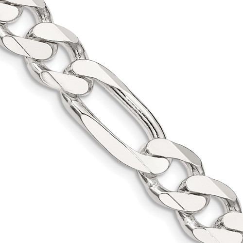 Sterling Silver 9mm Figaro Chain QFG250-30