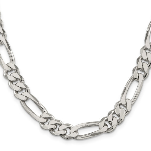 Sterling Silver 9mm Figaro Chain QFG250-30