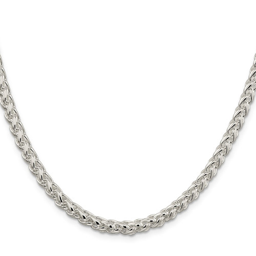 Sterling Silver 5mm Round Spiga Chain QSP200-20