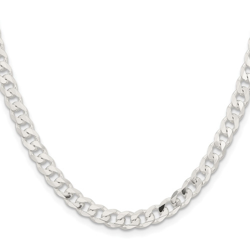 Sterling Silver 6mm Curb Chain QCB150-26