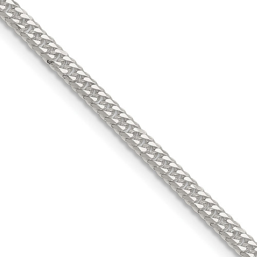 Sterling Silver Polished 3.0mm Double Diamond-cut Curb Chain QDD060-22
