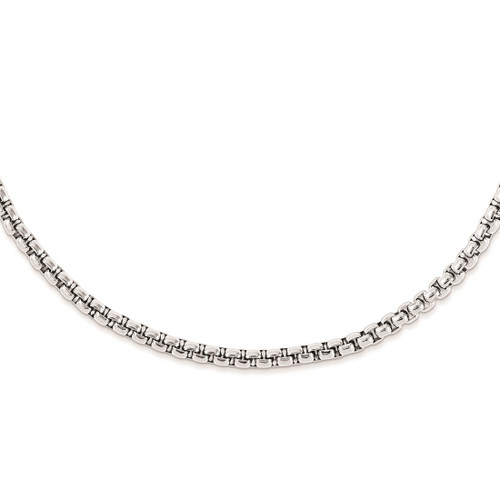 24" Stainless Steel 6mm Rolo 24 Link Chain Necklace