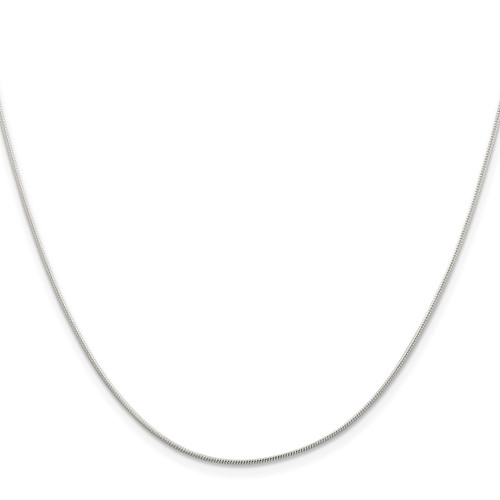 Sterling Silver 1mm Round Snake Chain QSNL030-16
