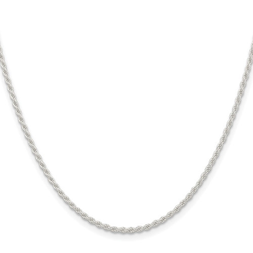Sterling Silver 1.8mm Solid Rope Chain QDR035-16