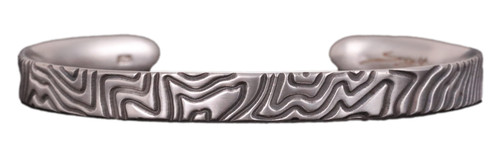 TRAVELER Sterling Silver by Nik Lub Handmade Cuff Bracelet - Made to Order, 2 Week Lead Time