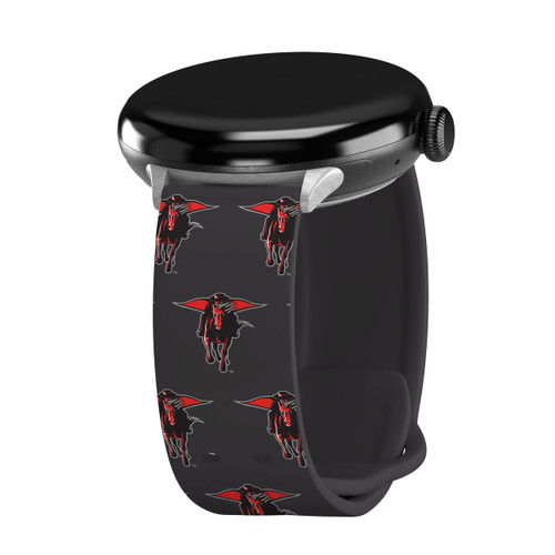 Texas Tech Red Raiders HD Watch Band Compatible with Google Pixel Watch Long Repeating