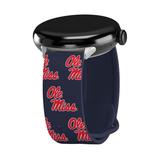 Mississippi Ole Miss Rebels HD Watch Band Compatible with Google Pixel Watch Long Repeating