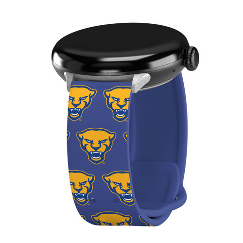 Pittsburgh Panthers HD Watch Band Compatible with Google Pixel Watch Long Repeating