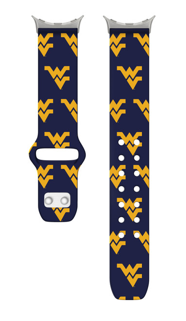 West Virginia Mountaineers HD Watch Band Compatible with Google Pixel Watch Long Repeating