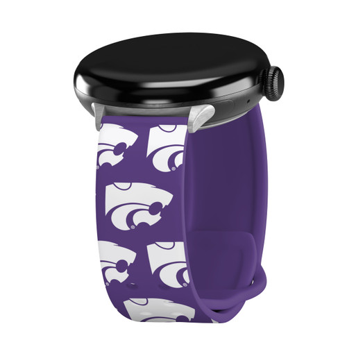 Kansas State Wildcats HD Watch Band Compatible with Google Pixel Watch Long Repeating