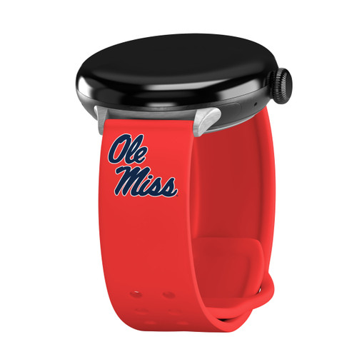 Mississippi Ole Miss Rebels HD Elite Edition Watch Band Compatible with Google Pixel Watch Long