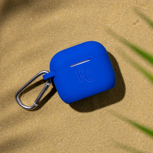 Game Time Kansas City Royals Engraved Silicone Case Cover Compatible with Apple AirPods Generation 3 (Blue)