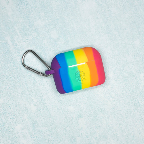 Game Time Seattle Mariners Silicone Engraved Case Cover Compatible with Apple Airpods Pro (Rainbow)