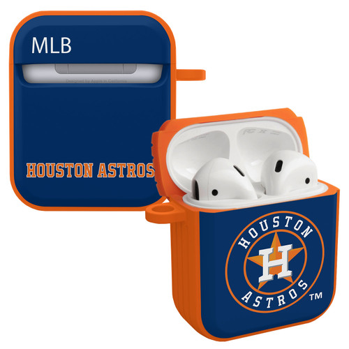 Game Time Houston Astros HDX Case Cover Compatible with Apple AirPods Gen 1 & 2 (Classic)