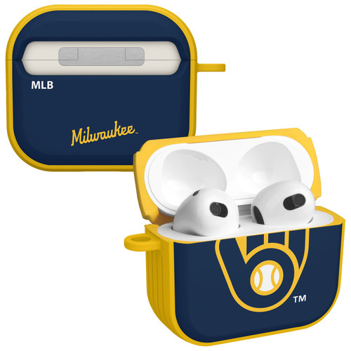 Game Time Milwaukee Brewers HDX Case Cover Compatible with Apple AirPods Gen 3 (Classic)