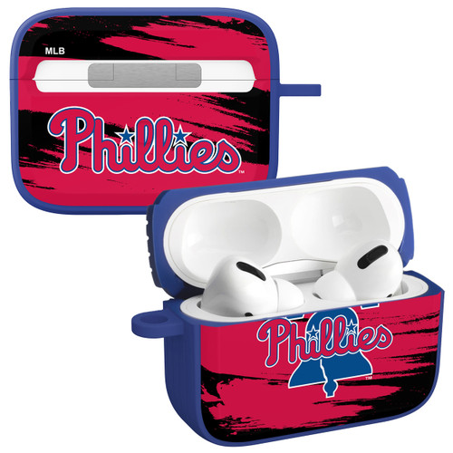 Game Time Philadelphia Phillies Paint HDX Case Cover Compatible with Apple AirPods Pro 1 & 2