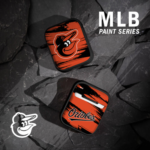 Game Time Baltimore Orioles Paint HDX Case Cover Compatible with Apple AirPods Gen 1 & 2