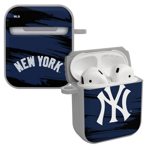 Game Time New York Yankees Paint HDX Case Cover Compatible with Apple AirPods Gen 1 & 2