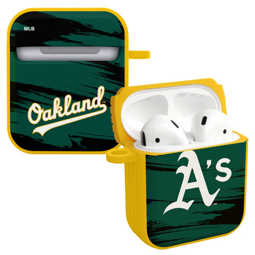 Game Time Oakland Athletics Paint HDX Case Cover Compatible with Apple AirPods Gen 1 & 2