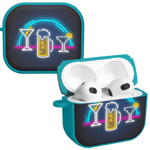 Wine, Beer, & Booze HDX Case Cover Compatible with Apple AirPods Gen 3 (Happy Hour)