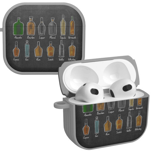 Wine, Beer, & Booze HDX Case Cover Compatible with Apple AirPods Gen 3 (Hard Liquor)