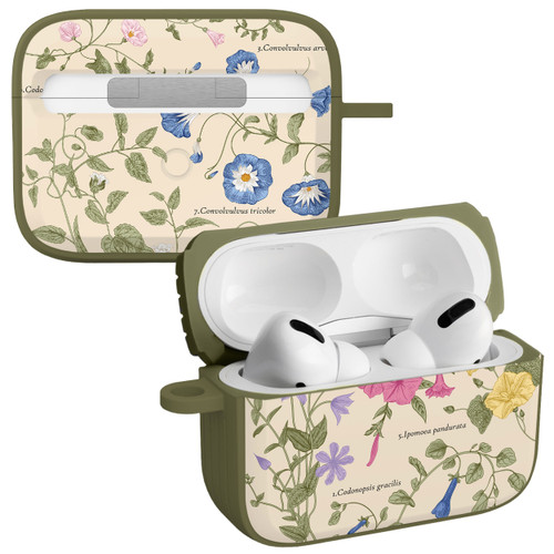 Everly Grey Botanical HDX Case Cover Compatible with Apple AirPods Pro 1 & 2 (Wildflowers)