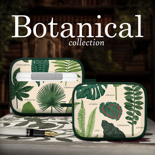 Everly Grey Botanical HDX Case Cover Compatible with Apple AirPods Pro 1 & 2 (Exotic Foliage)