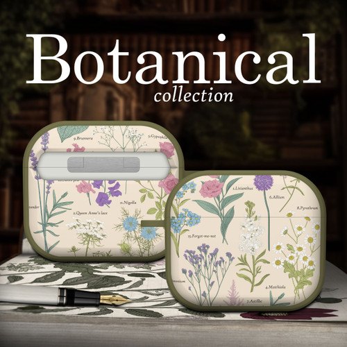 Everly Grey Botanical HDX Case Cover Compatible with Apple AirPods Gen 3 (Summer Flowers)