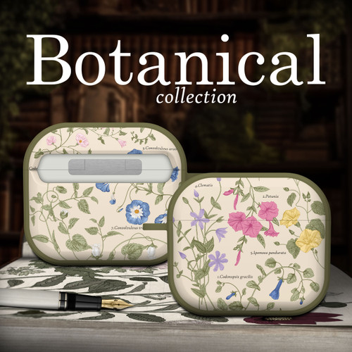 Everly Grey Botanical HDX Case Cover Compatible with Apple AirPods Gen 3 (Climbing Plants)