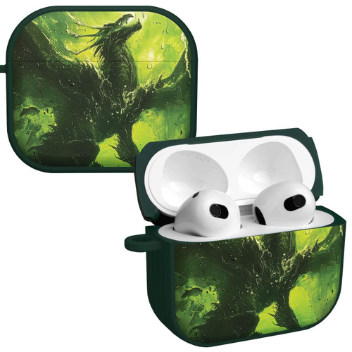Fantasy HDX Case Cover Compatible with Apple AirPods Gen 3 (Green Lightning)