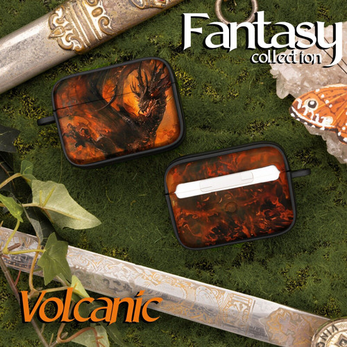 Fantasy HDX Case Cover Compatible with Apple AirPods Pro 1 & 2 (Volcanic)