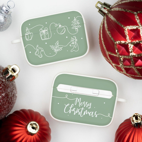 Affinity Bands Christmas HDX Case Cover Compatible with Apple AirPods Pro 1 & 2 (Merry Christmas)