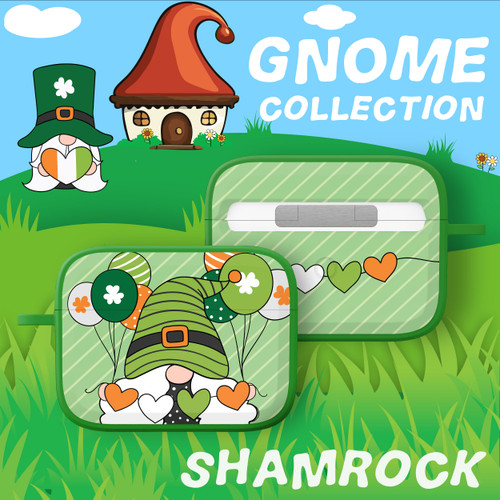 Affinity Bands Gnomes HD Case Cover Compatible with Apple AirPods Pro 1 & 2 (Shamrock)