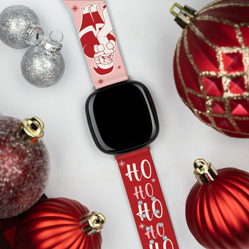 Affinity Bands Christmas HD Watch Band Compatible with Fitbit Versa 3 & Sense Making A List