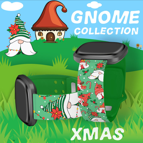Affinity Bands Gnomes HD Watch Band Compatible with Fitbit Versa 3 & Sense Xmas